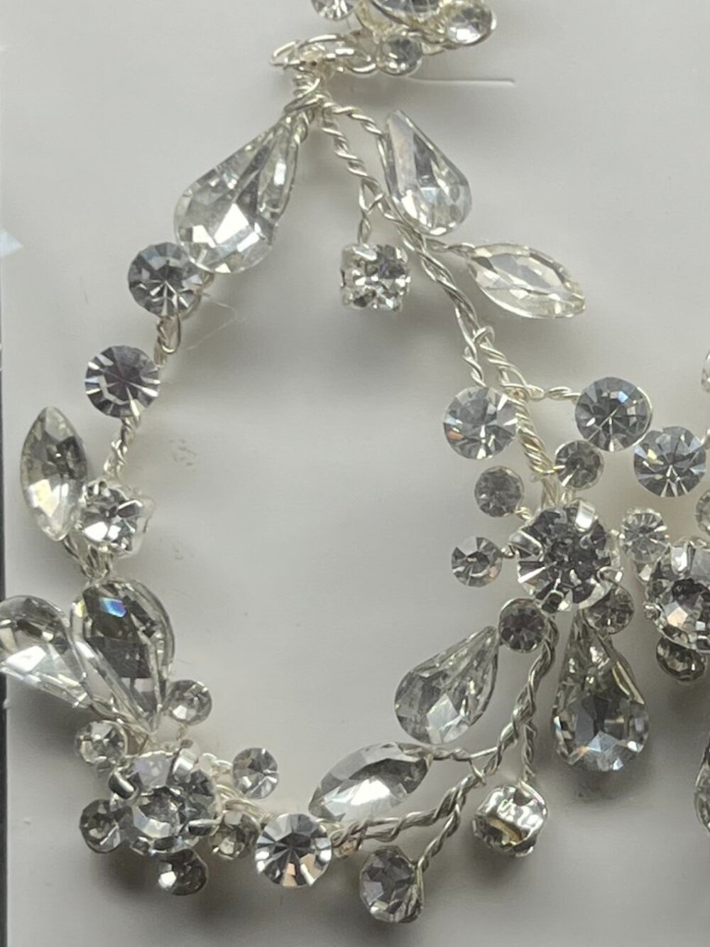 Bridal Earrings Bel Aire EA281 Silver NWT - Picture 3 of 3